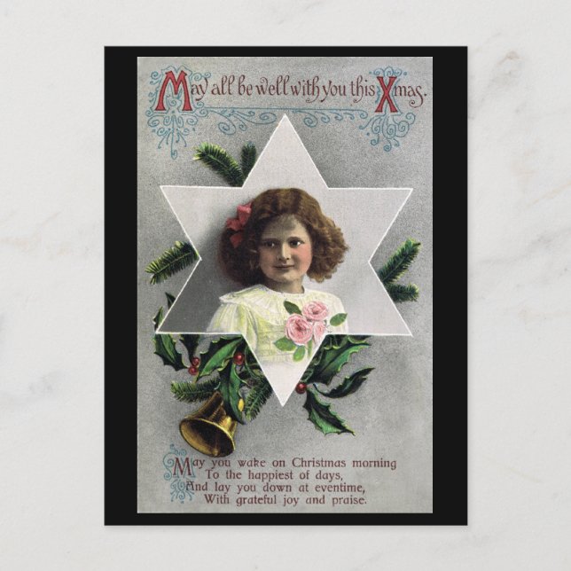 Cartão Postal De Festividades Que Todos Estejam Bem No Natal (Frente)