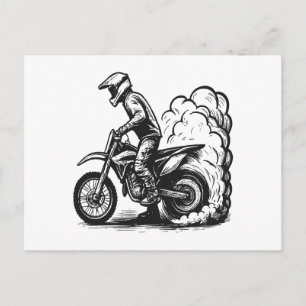 Cartão Postal De Festividades Queima de moto de terra