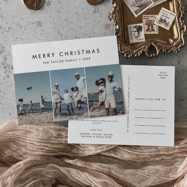 Cartão Postal De Festividades Quic Felry Christmas Year in Review 3 Photo (Criador carregado)