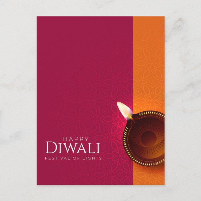 Cartão Postal De Festividades Radiant Diwali Wish (Frente)