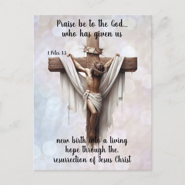 Cartão Postal De Festividades Radiant Hope at the Cross (Frente)