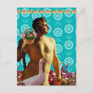 Cartão Postal De Festividades Rainbow Easter