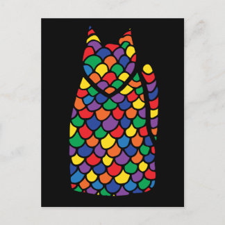 Cartão Postal De Festividades Rainbow Kitty postcard