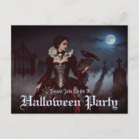 Rainha Gótica em Moonlit Graveyard