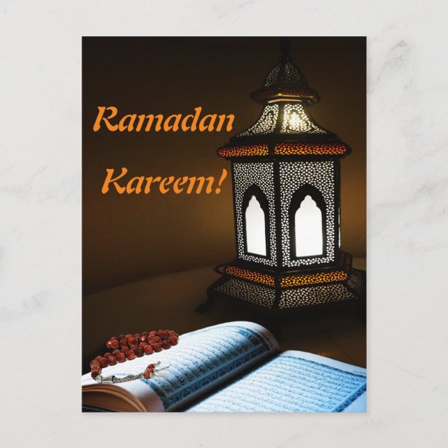 Cartão Postal De Festividades Ramadan Kareem Islamic Muslim (Frente)
