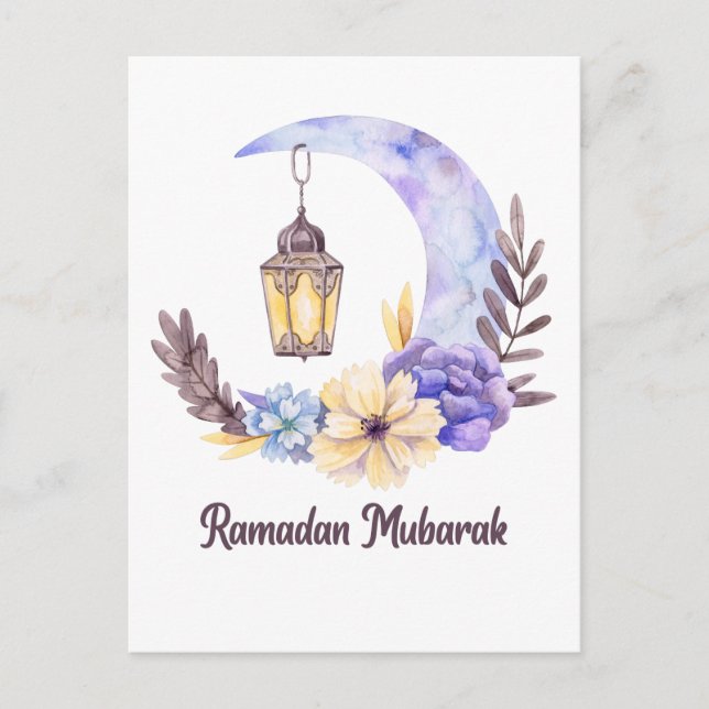 Cartão Postal De Festividades Ramadan Mubarak | Ramadan Kareem (Frente)