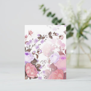 Cartão Postal De Festividades Ramalhetes de Rosas 5