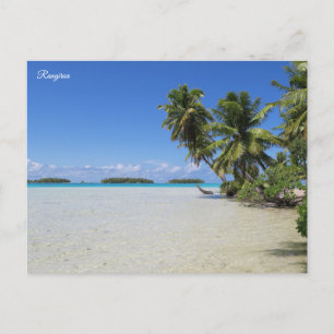 Cartão Postal De Festividades Rangiroa Blue Lagoon
