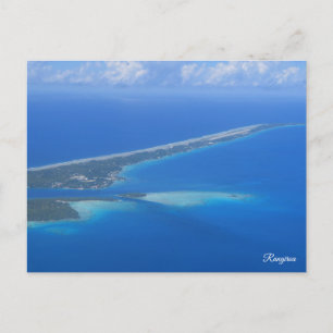 Cartão Postal De Festividades Rangiroa de avião