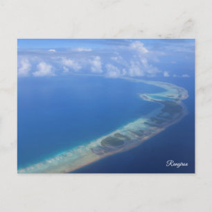 Cartão Postal De Festividades Rangiroa de avião