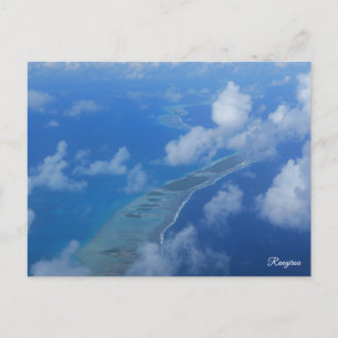 Cartão Postal De Festividades Rangiroa de avião