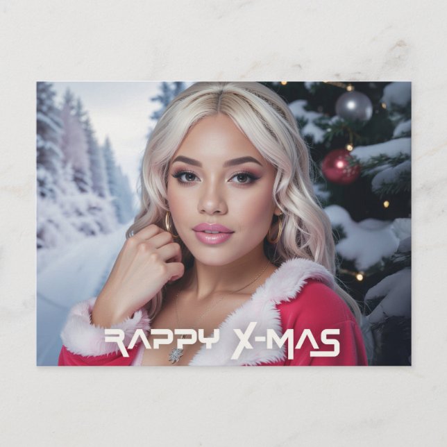 CARTÃO POSTAL DE FESTIVIDADES RAPPY X-MAS (Frente)
