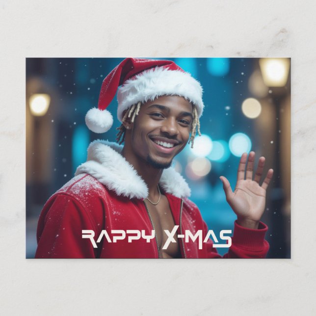 CARTÃO POSTAL DE FESTIVIDADES RAPPY X-MAS (Frente)