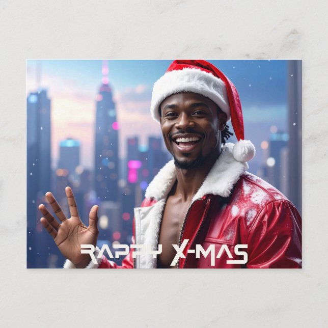 CARTÃO POSTAL DE FESTIVIDADES RAPPY X-MAS (Frente)