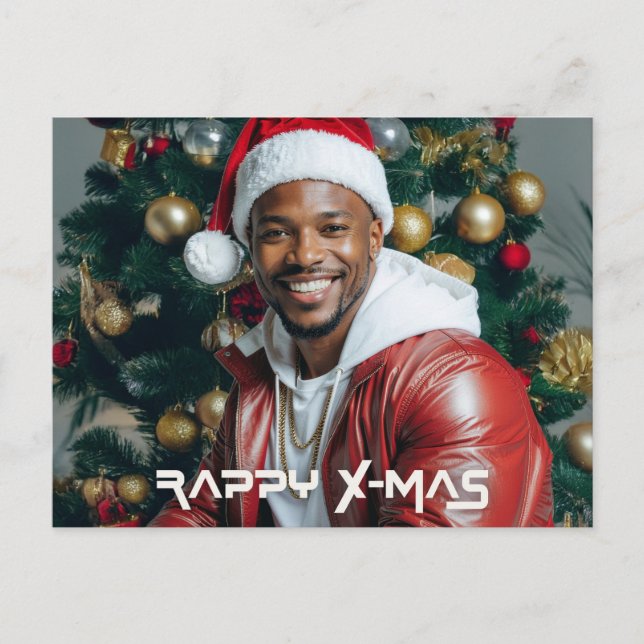 CARTÃO POSTAL DE FESTIVIDADES RAPPY X-MAS (Frente)