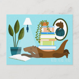 Cartão Postal De Festividades Reading Otter Postcards
