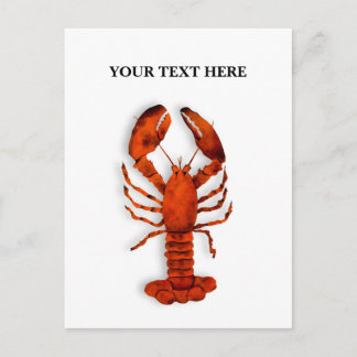 Cartão Postal De Festividades Red Lobster Postcard