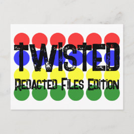 Cartão Postal De Festividades Redacted Files Edition Twisted Government Series