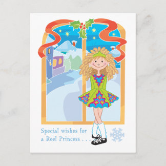 Cartão Postal De Festividades Reel Blonde Natal