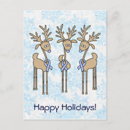 Cartão Postal De Festividades Reinador de Fita Azul Claro