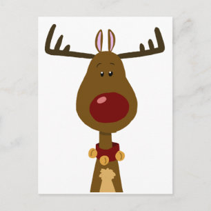 Cartão Postal De Festividades Reindeer