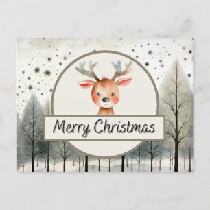 Cartão Postal De Festividades Reindeer