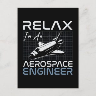Cartão Postal De Festividades Relaxe Sou um Espaço de Engenharia de Engenheiros