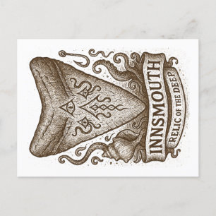 Cartão Postal De Festividades Relic Dente de Tubarão-Boca - Vintage Lovecraftian