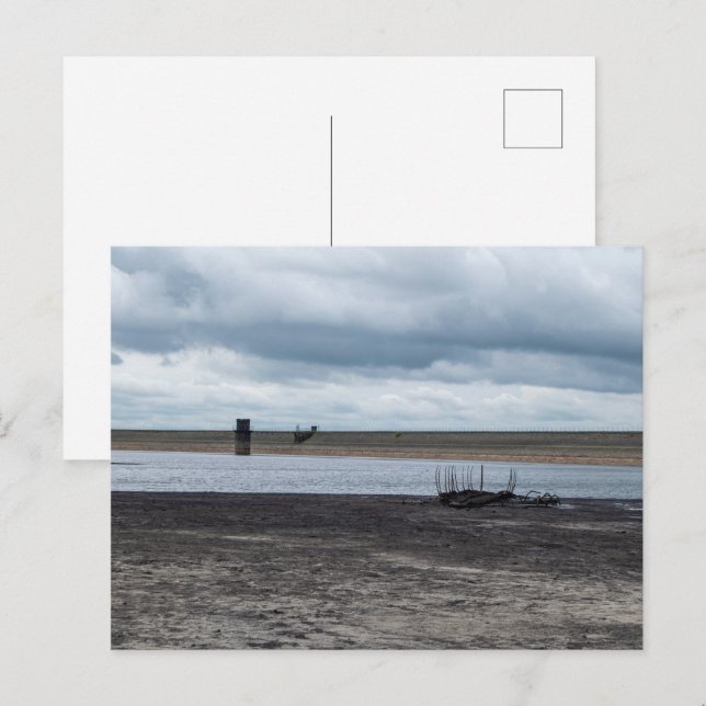 Cartão Postal De Festividades Relic of the Deep: Sunken Boat na Usina de Warland (Frente/Verso)