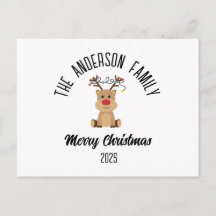 Rena de Natal com Luzes Nome Personalizado