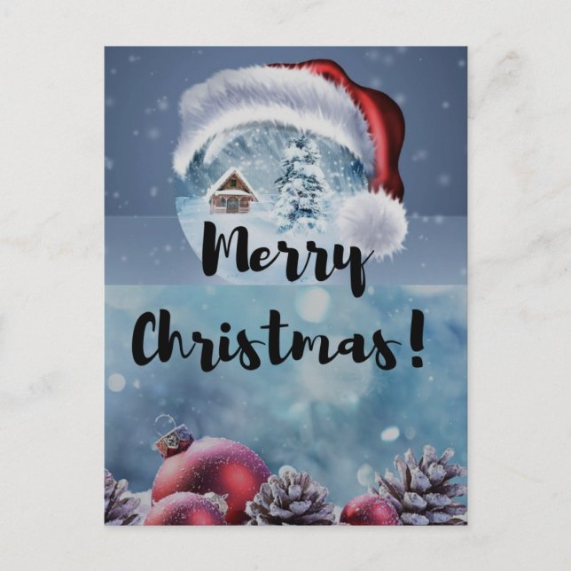 Cartão Postal De Festividades Renas de Natal modernas engraçadas e fofas (Frente)