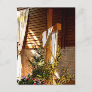 Cartão Postal De Festividades Ressurreição de Jesus por Páscoa vazia