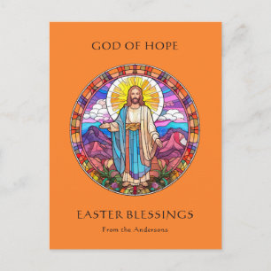 Cartão Postal De Festividades Ressurreição de Jesus Religioso Católico Páscoa