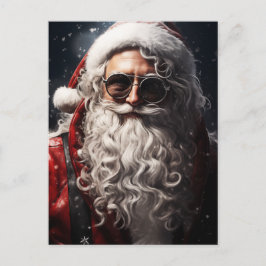 Cartão Postal De Festividades Retrato de Papais noeis bonito