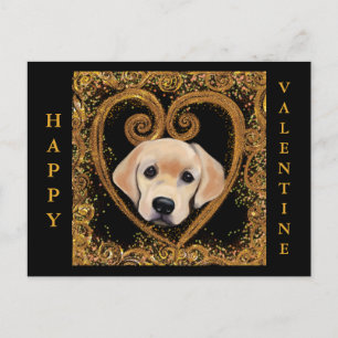 Cartão Postal De Festividades Retriever Labrador