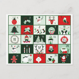 CARTÃO POSTAL DE FESTIVIDADES RETRO NATAL ADVENTE 2023