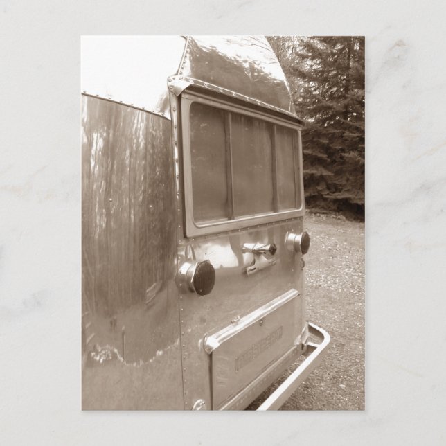 Cartão Postal De Festividades Retro Retro Viagem do Artsy Visual Retro Sair (Frente)