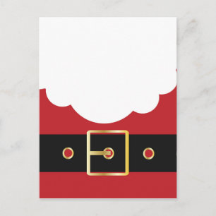 Cartão Postal De Festividades retro santa claus