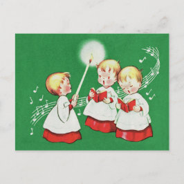 Cartão Postal De Festividades Retro vintage Christmas card