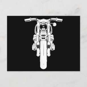 Cartão Postal De Festividades Retro Vintage Motorcycle I love my Motorbik