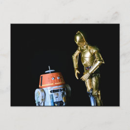 Cartão Postal De Festividades Robô legal Fotografia de Brinquedos