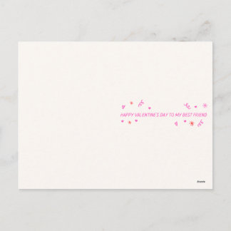 Cartão Postal De Festividades Romantic Valentine’s Day To My best Friend Card