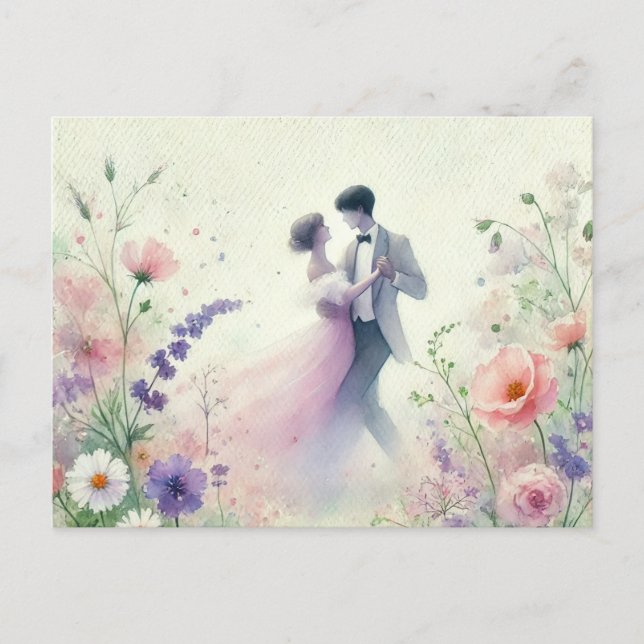 Cartão Postal De Festividades Romantik Wedding 1 (Frente)