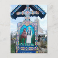 Romênia, Marumures, Cemitério de Felizes, escultur