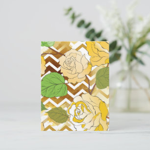 Cartão Postal De Festividades Rosas 10
