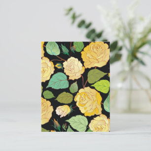 Cartão Postal De Festividades Rosas 8