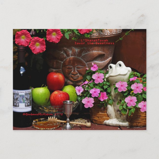 Cartão Postal De Festividades Rosh Hashanah Cards Gifts (Frente)