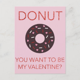 Cartão Postal De Festividades Rosquinha, quer ser meu Namorados? Cartão-postal e