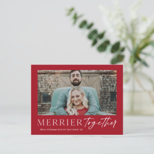 Cartão Postal De Festividades Roteiro Mais Alegre Juntos Foto Feliz Natal