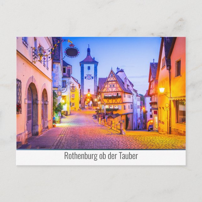 Cartão Postal De Festividades Rothenburg ob der Tauber (Frente)